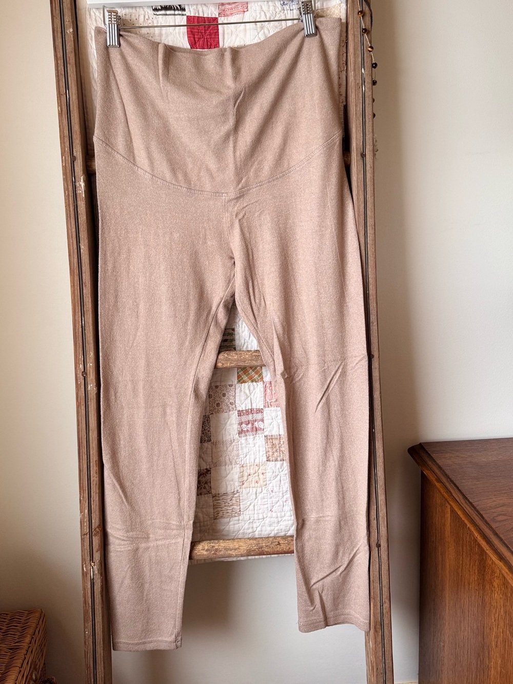 Maternity Stretch leggings — Beige Taupe